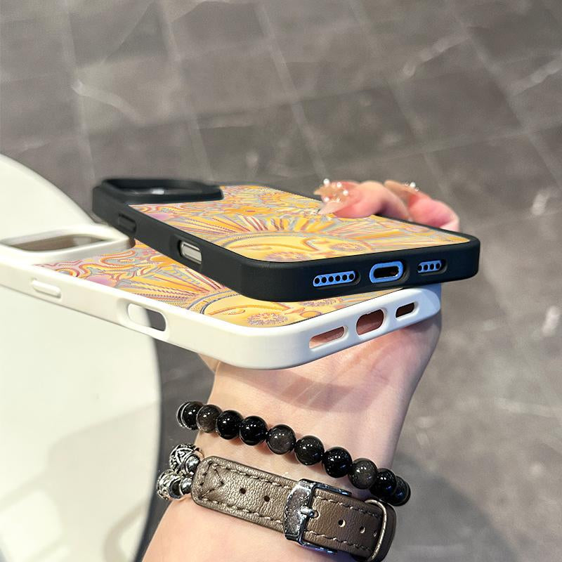 Chic Magnetic Case for Iphone11/12/13/14/15/16/Promax Sun Totem Magsafe Ready, Anti-Slip, Ultra Thin | Aesthetic Touch for Daily Use